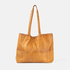 Marlo, Stor Urban Skuldertaske - Burned Tan