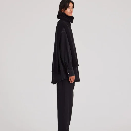 Michelle Halsedisse - Lambswool  - Black