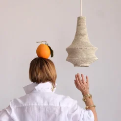 Mini Joosh - Hæklet Loftslampe - Beige