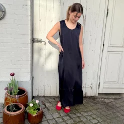 MUIN Kjole - Silke u0026 Elastan - Blue (700)
