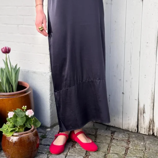 MUIN Kjole - Silke u0026 Elastan - Blue (700)