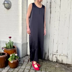 MUIN Kjole - Silke u0026 Elastan - Blue (700)
