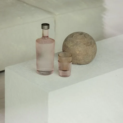 Mundblæst Drikkeglas - Rose
