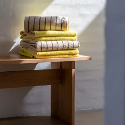 Naram Håndklæde - Pristine u0026 Neon Yellow