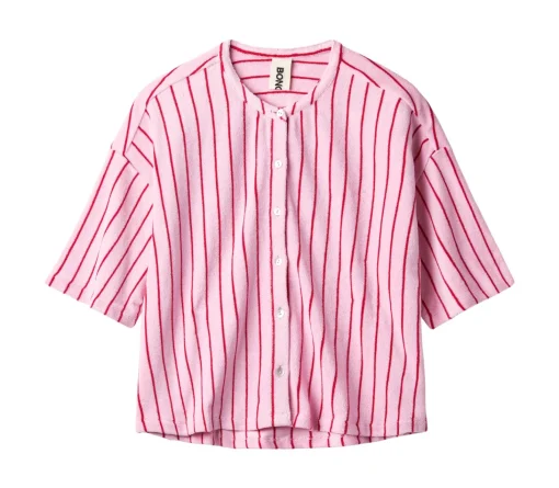Naram Oversize Skjorte - Baby Pink u0026 Ski Patrol