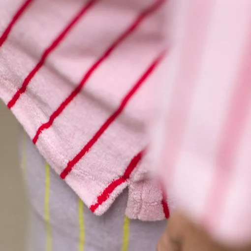 Naram Oversize Skjorte - Baby Pink u0026 Ski Patrol