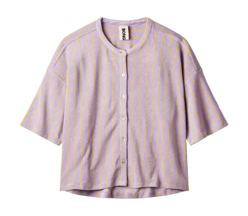 Naram Oversize Skjorte - Lilac u0026 Neon Yellow