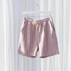 Naram Shorts - Lilac u0026 Neon Yellow