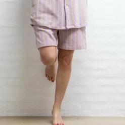 Naram Shorts - Lilac u0026 Neon Yellow