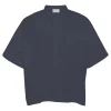 Nice S/S Skjorte - Øko Bomuld - India Ink