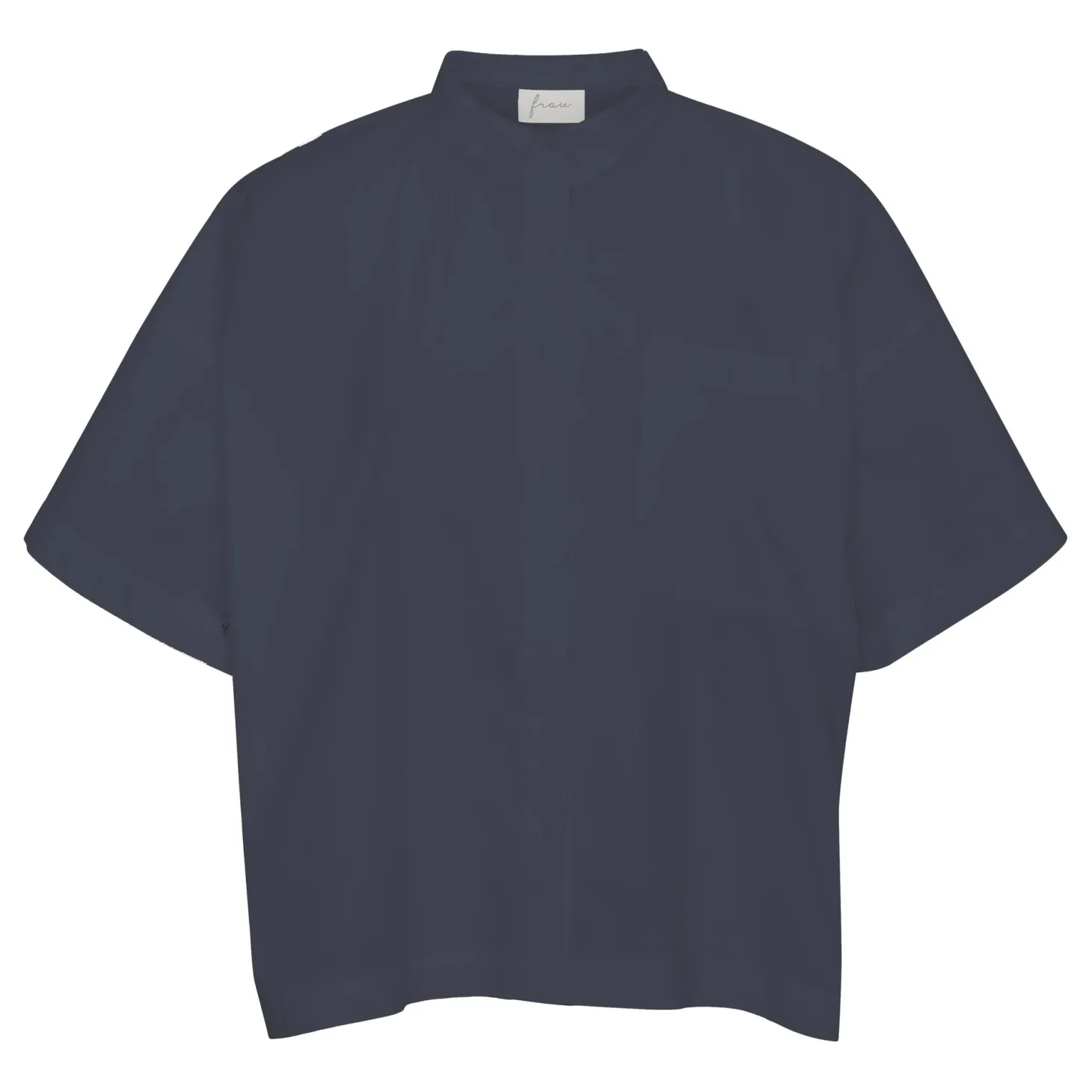 Nice S/S Skjorte - Øko Bomuld - India Ink