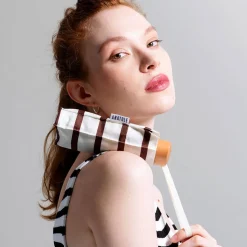 Paraply - Lazare - Caramel Stripes