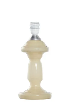 Petro Mundblæst Glaslampe - Beige Opal