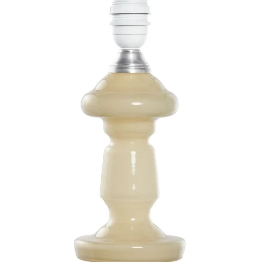 Petro Mundblæst Glaslampe - Beige Opal