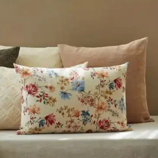 Pude - Flowers Rosewood - 60x40