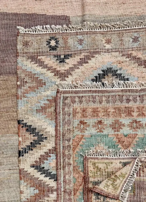 Puebla - Jute Kelim Gulvtæppe - Earth