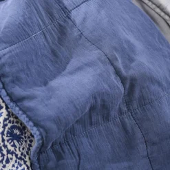 Quilt Tæppe - Bomuld - Indigo (87)
