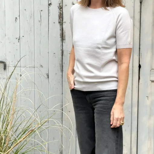 Raglan S/S Crew Neck - Ancient Stone