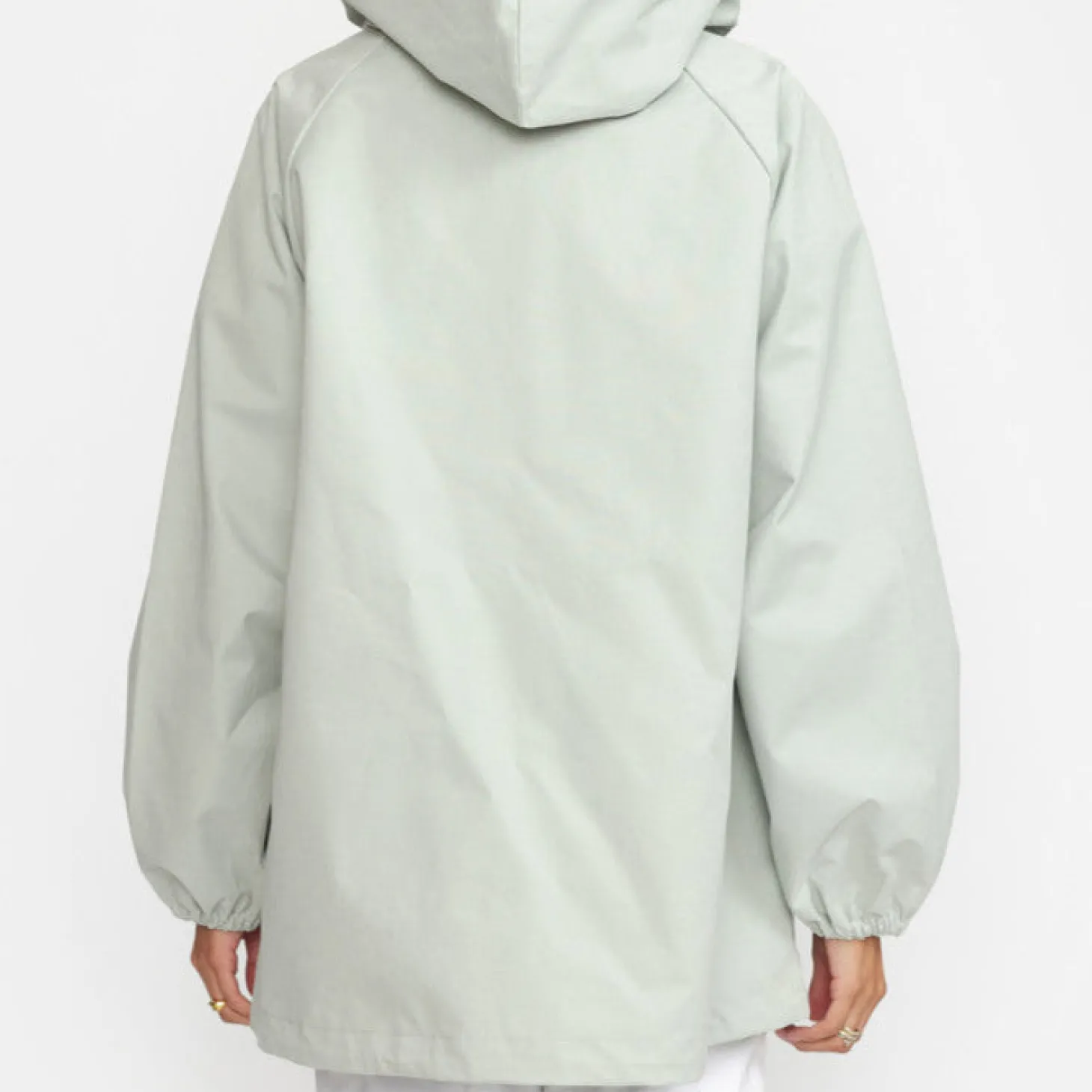 Regnjakke M. Hætte - Pale Mint