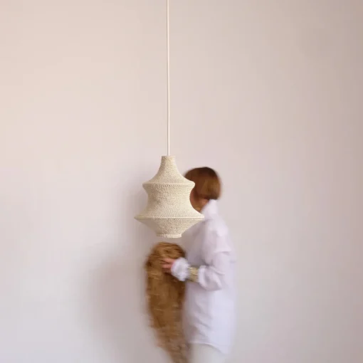 Saint I - Hæklet Loftslampe - Moroccan Clay