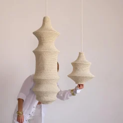 Saint I - Hæklet Loftslampe - Moroccan Clay