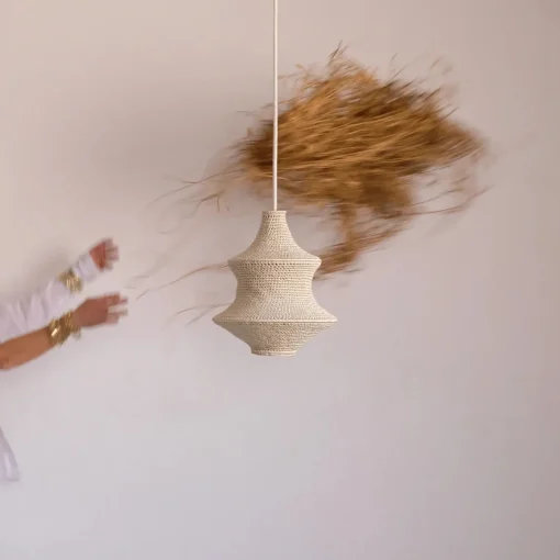 Saint I - Hæklet Loftslampe - Moroccan Clay