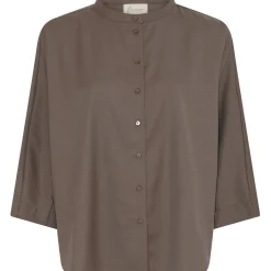 Seoul Skjorte - WOOL BLEND - Walnut