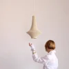 Small Wahad - Hæklet Loftslampe - Beige