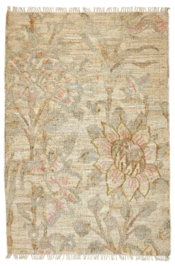 Somerset I - Jute Kelim Gulvtæppe - Natur/pastelfarver