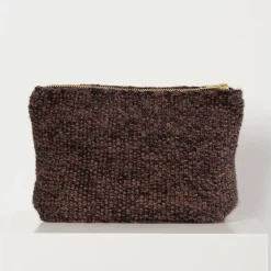 Stine Clutch - Alpakauld - Mulch/Black Herringbone
