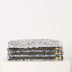 Stine Clutch - Alpakauld - Ecru/Navy