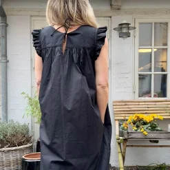 Stockholm Kjole - Øko Bomuld - Black