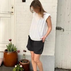 Stockholm Top - Hør - Bright White