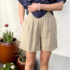 Sydney Shorts - Hør - Pure Cashmere
