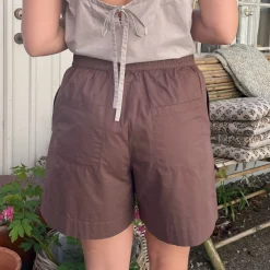 Sydney String Shorts - Øko Bomuld - Coffee Quartz