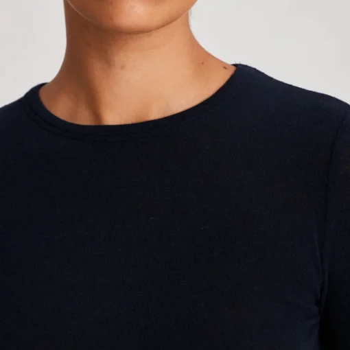 Thyra Bluse - Viskose/Uld - Midnight Blue