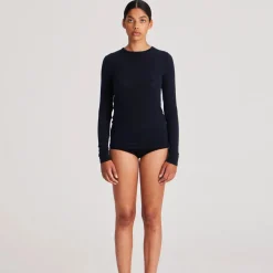 Thyra Bluse - Viskose/Uld - Midnight Blue
