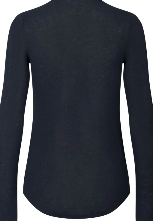 Thyra Bluse - Viskose/Uld - Midnight Blue