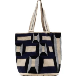 Tote Bag - BARRACUDA - Navy Blue u0026 Beige #6