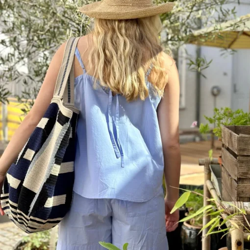 Tote Bag - BARRACUDA - Navy Blue u0026 Beige #6