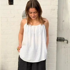 Vancouver Top - Hør - Bright White