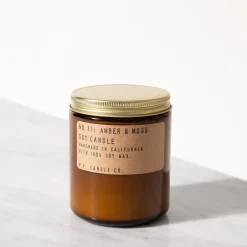 Vegansk Soya Duftlys - No. 11 Amber u0026 Moss