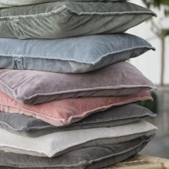 Velour Pude - 50x50 - Smoke (58)