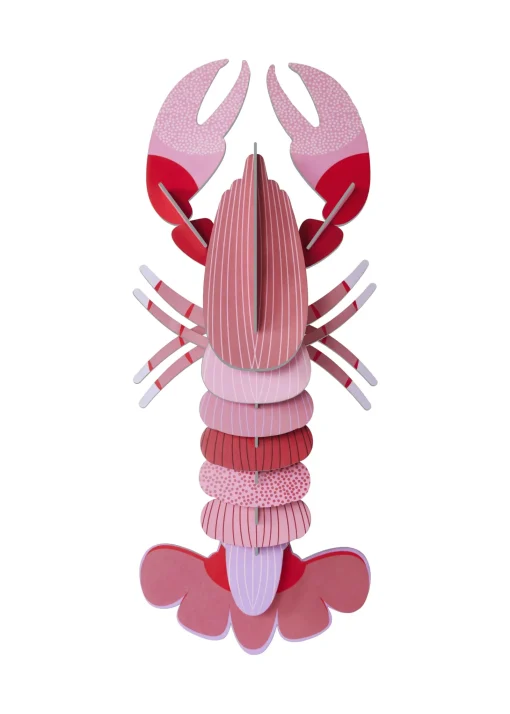 Vægdekoration - Pink Lobster DELUXE