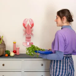 Vægdekoration - Pink Lobster DELUXE
