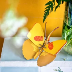 Vægdekoration - Yellow Butterfly