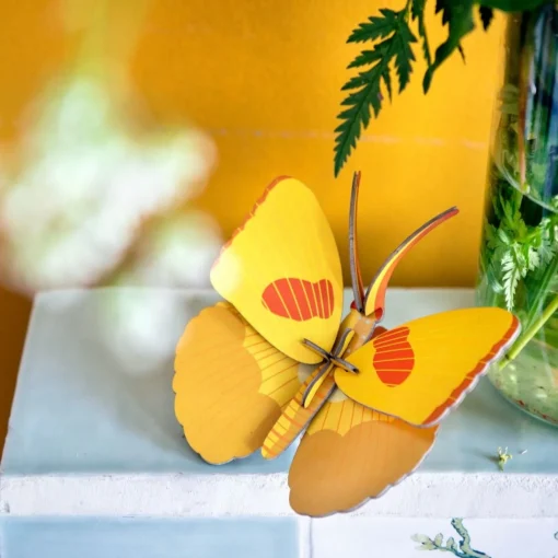 Vægdekoration - Yellow Butterfly