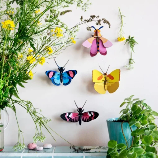 Vægdekoration - Yellow Butterfly