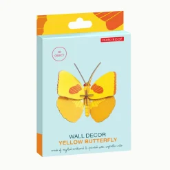 Vægdekoration - Yellow Butterfly