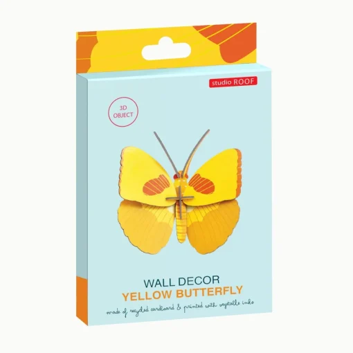 Vægdekoration - Yellow Butterfly
